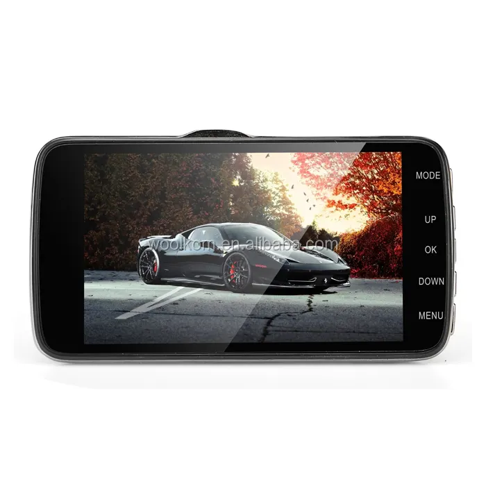 4'' Dual Lens Camera HD 1080P Car DVR Vehicle Video Dash Cam Recorder G-Sensor
