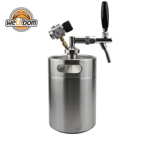 Distributeur de bière en acier inoxydable 5l, avec robinet, outil pour Bar à domicile