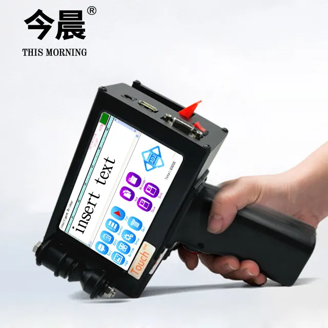 2018 Touch Screen Online T1 Automatische Datum Code Drukmachine Inkjet Printer voor Plastic Zak Draagbare Handheld Printer