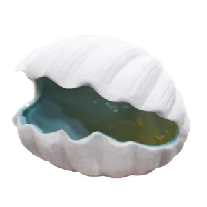 Fancy Beach Clam Shell Shape Ceramic Table Ashtray