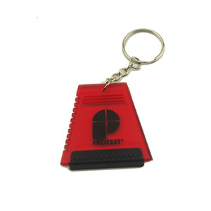 Tùy chỉnh quảng cáo Logo giá rẻ phổ biến mini xe Ice scraper với Keychain - Product Image 1