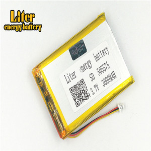 Plug 1,0-<span class=keywords><strong>3</strong></span> P <span class=keywords><strong>3</strong></span>,7 V 505575 rechargeable 3000 mah lipo battery solar Battery free li-ion battery Battery lithium polymer battery with PCM - Product Image 3