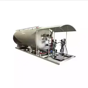 Filling Gas Cylinders 10 tons LPG Station Plant LPG skid-mounted plant for Nigeria