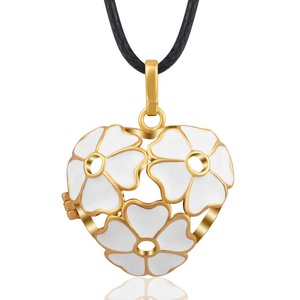 Merryshine 18 K Or Bijoux Daisy Fleur <span class=keywords><strong>Perle</strong></span> Cristal Collier Ange Appelant Pendentif Chaîne - Product Image 5