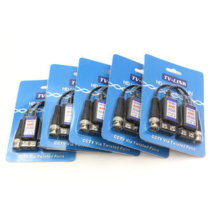 TV-LINK HD-TVI/CVI/AHD/CVBS Single Channel Jempol Sekrup Pasif Video Balun BNC Jack UTP untuk <span class=keywords><strong>CCTV</strong></span> 3MP 4MP 5MP Kamera - Product Image 1