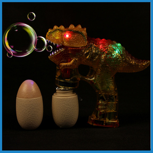 Đồ chơi khủng long bubble gun với LED flash light up âm thanh và xà phòng bong bóng nước - Product Image 6