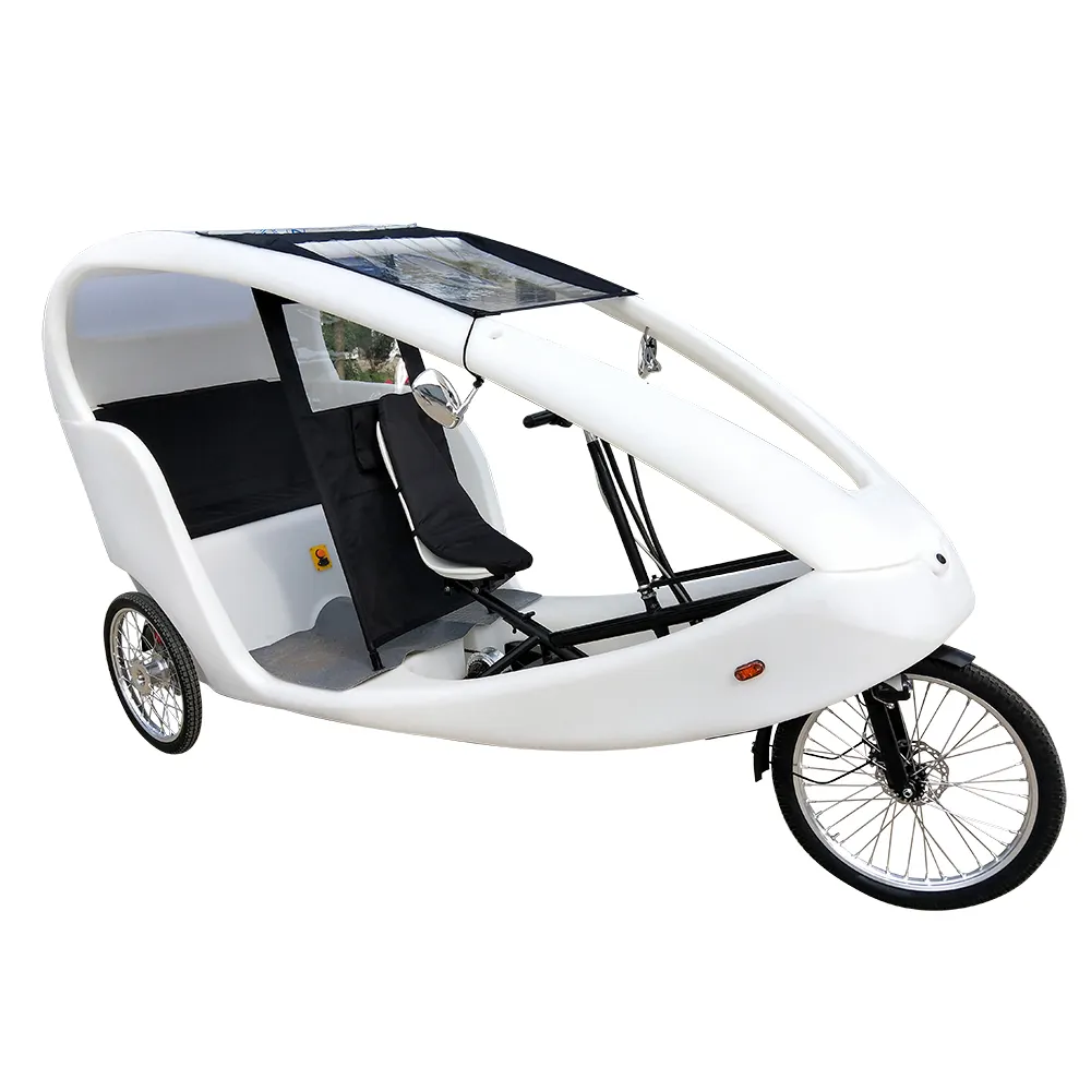 Zwei Passagiere Sitz Drei Rad Motorrad Elektrische Rikscha Velo Taxi