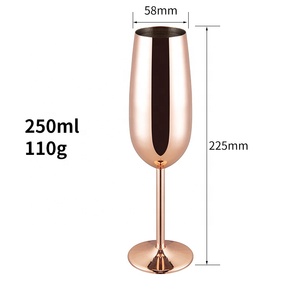 GB Goblets شعار مخصص من الفولاذ المقاوم للصدأ 8 أونصة من النحاس/الذهب/الفضة هدايا تجارية من الزجاج LFGB