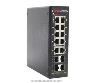 תעשייתי מנוהל כל-Gigabit Power over Ethernet (PoE) בתוספת-מתג 8 יציאות poe ONV-IPS33148PFM