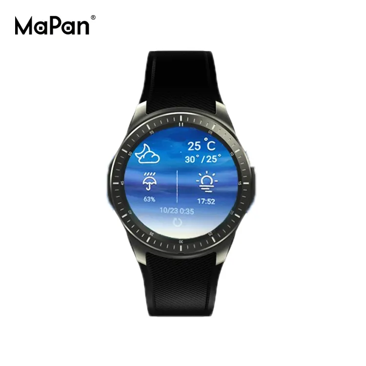 OEM מותאם אישית MaPan MW10 Ram 512M + Rom 8GB גבוהה תצורה smartwatch אנדרואיד 5.1 Lollipop OS ספורט חכם שעון