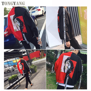 TONGYANG 2018 <strong>Spring</strong> Autumn Bomber <strong>Jacket</strong> <strong>Women</strong> Men Couple Coat Casual Thin Outerwear Hip Hop Bomber <strong>Jacket</strong> - Product Image 4