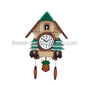 orologio di parete cuculo orologio di plastica con uccellino uscito - Product Image 4