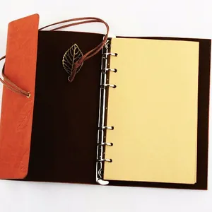 Hoge Kwaliteit Promotie Goedkope Aangepaste Lederen Notebook, Afdrukken Op Maat Luxe Kantoorbenodigdheden Agenda Notebooks