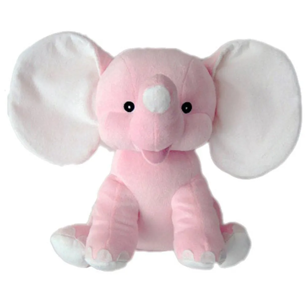 大きな耳ピンクのぬいぐるみ象柔らかいおもちゃ象