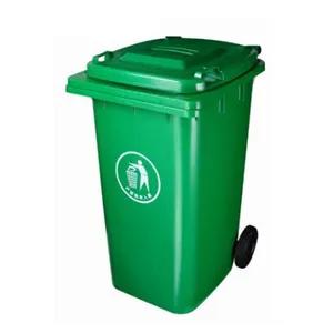 Cubo de basura de plástico 240L wheelie 240 litros de reciclado de residuos bin