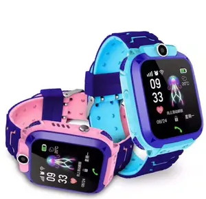 2019 Hot Selling Kid Smart Telefoon Horloge Sos Polshorloge Voor Kinderen Bady Android 1.44 Inch Touch Screen Mirco Sim kaart Oled <2"