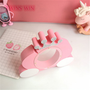 2018 unico piccola corona di legno carino piggy bank per i bambini - Product Image 4