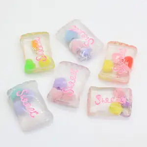 Cute 100PCS Resin Flatback Cabochon Sweet Candy Food Art Supply Decoration Charm Craft