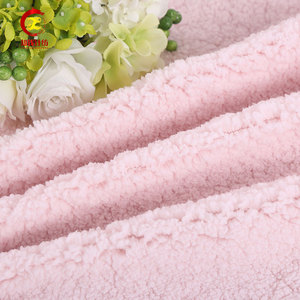 <span class=keywords><strong>Asia</strong></span> el mercado más grande de keqiao venta al por mayor de textiles de cepillado 100% sherpa de poliéster de tela de color claro - Product Image 2