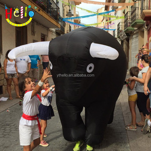 <span class=keywords><strong>Disfraz</strong></span> Inflable de <span class=keywords><strong>Toro</strong></span> Negro para Desfiles de Carnaval y Festivales - Product Image 5