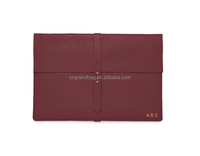 Housse pour ordinateur portable en cuir personnalisée de haute qualité pour Macbook Pro 13 "15"