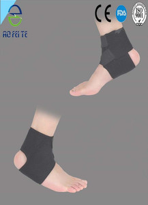 Aofeite neopreno tela ventilada negro Velcro del tobillo Brace - Product Image 6