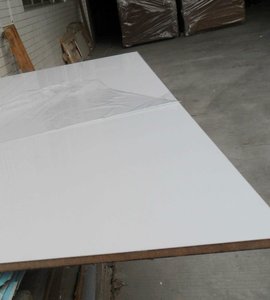 Panneau de porte d'armoire en mélamine brillante blanche avec laque UV - Product Image 1