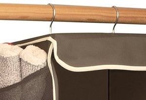 400710 5 ripiani appeso armadio organizzatore appeso armadio scaffali organizzatore di immagazzinaggio tessuto non tessuto <span class=keywords><strong>con</strong></span> tasche laterali - Product Image 6