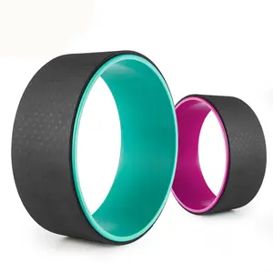 Colorful Circle yoga ring ABS Double Layers exercise yoga wheel