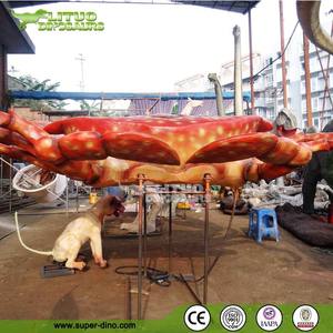 รูปปั้นปูขนาดใหญ่ทำจากไฟเบอร์กลาสสำหรับตกแต่งภายนอกร้านอาหารอาหารทะเล - Product Image 6