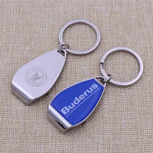 Advertising Creative Custom Promotional Blank Beer Bottle Opener Keychain With Logo