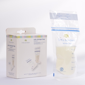 Sac de stockage de <span class=keywords><strong>lait</strong></span> <span class=keywords><strong>maternel</strong></span> en plastique PET personnalisé Pochette debout à fermeture éclair avec barrière Emballage de type PE avec logo personnalisé - Product Image 1