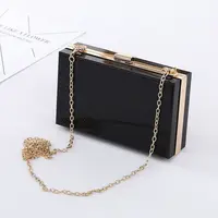 Hot Sale Acrylic Clutch Bag Pink Black White Beautiful Woman Wallet Purse Luxury Acrylic Ladies Hand Purse Wholesale