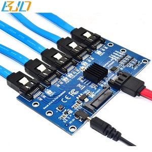 Tarjeta Adaptadora <span class=keywords><strong>de</strong></span> Expansión <span class=keywords><strong>de</strong></span> 5 * Conectores SATA 3.0 <span class=keywords><strong>de</strong></span> 7 Pines, 6 Gbps, con Cable <span class=keywords><strong>de</strong></span> Alimentación <span class=keywords><strong>USB</strong></span> SATA <span class=keywords><strong>de</strong></span> 15 Pines para <span class=keywords><strong>Disco</strong></span> <span class=keywords><strong>Duro</strong></span> - Product Image 5