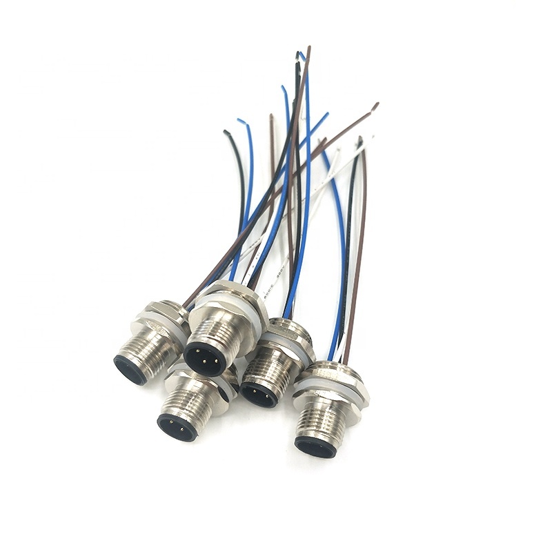 IP67 IP68 impermeable Circular mujer hombre M8 M12, 2, 3, 4, 5, 8 12 17 Pin conector de Cable