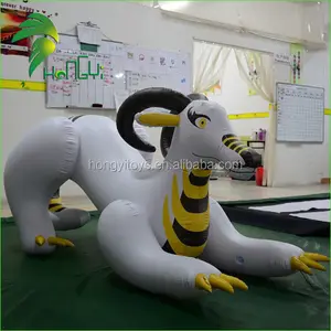 Mainan Hewan Maskot Kambing Kartun Tiup Kustom Kambing Tiup