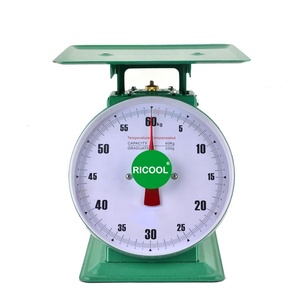 60kg Gute Qualität Zifferblatt Federwaage mit einem Gewicht - Product Image 1
