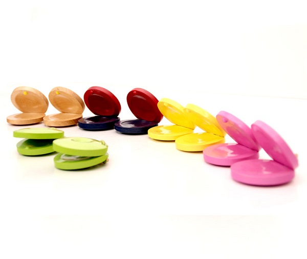 Музыкальный инструмент, деревянные пальчиковые кастрюли, красочные деревянные кастрюли для детей, игрушка