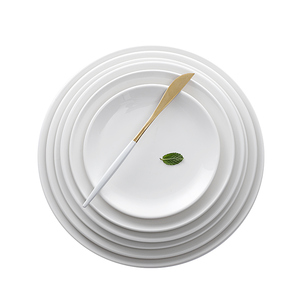 Chaozhou fabricación suave blanco barato plato blanco de <span class=keywords><strong>platos</strong></span> de cena de cerámica de restaurante ~ - Product Image 2