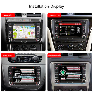 Reproductor GPS Android 2 Din de 7\" DDP para Volkswagen Golf 6, Passat B6 B7, Touran, Polo, <span class=keywords><strong>Seat</strong></span> León <span class=keywords><strong>2023</strong></span>, Almacén en España, Europa - Product Image 4