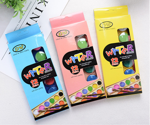 Eco niños acuarela pinturas creativo <span class=keywords><strong>12</strong></span> colores no tóxico de pastel acuarela pintura - Product Image 4