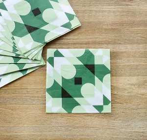 Экологичная декоративная бумажная салфетка с принтом