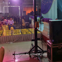 Soporte de manivela de altavoz de matriz de línea de trípode para truss