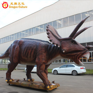 De tamaño natural animatronics dinosaurio Triceratops dinosaurio equipo animatronic para al aire libre - Product Image 5