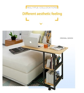 <span class=keywords><strong>Mesa</strong></span> Auxiliar Pequeña <span class=keywords><strong>Plegable</strong></span> y Móvil de Diseño Moderno y Simple con Ruedas - Product Image 4