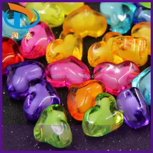 20*16MM Colorful Transparent Acrylic BeadsでBeads Loose Jewelry Heart Beads