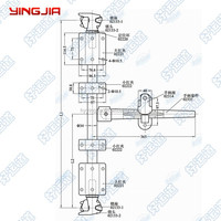 Barre de verrouillage de conteneur d'expédition en acier zingué D34mm