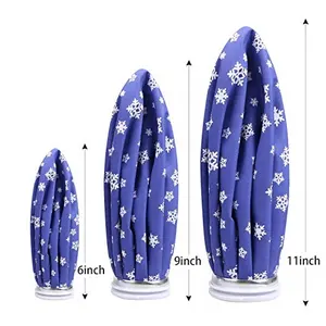 Reusable Sports knee Ice Pack Cooling Cap Bag Swelling Pain Injury Relief Colors 6 inch / 9 inch / 11 inch dark blue snow