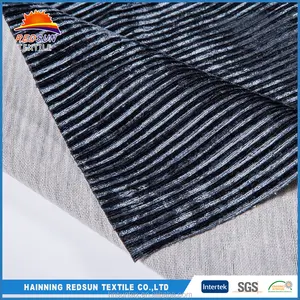 China directa fábrica textil en relieve tela de tapicería de terciopelo suave estupendo al por mayor