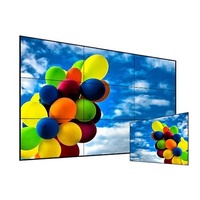 BOE yüksek parlaklık LCD reklam ekranı Ultra ince 55 inç çerçeve Lcd Video duvar 3.5mm 500nits siyah Led Video duvar paneli 8ms